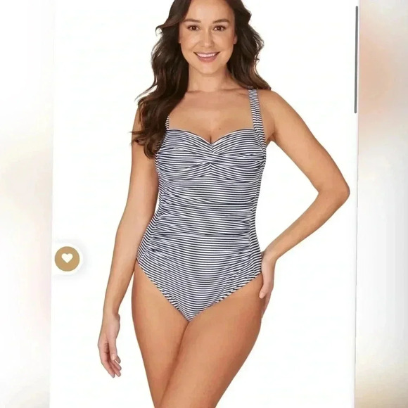 Niptuck Sorrento Stripe Joanne One Piece Swimsuit New Size 4 - Picture 3 of 7
